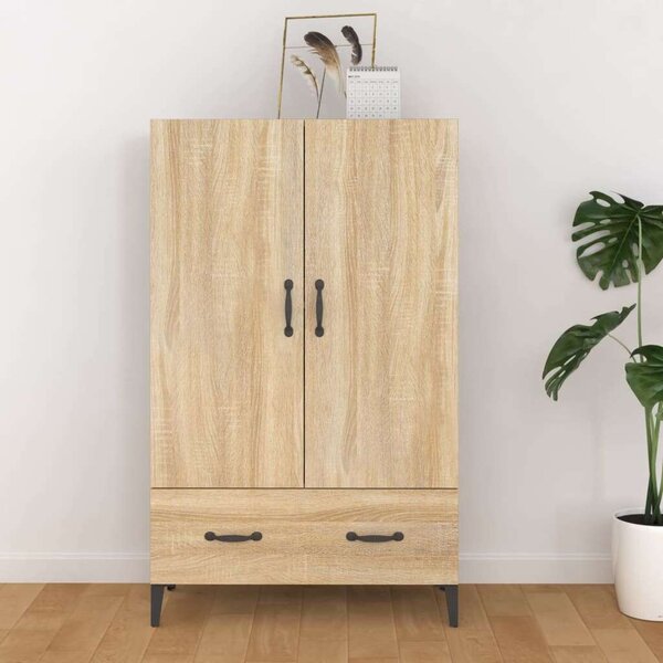 VIDAXL Sonoma Tölgy Fa Magasszekrény - 70x31x115 cm
