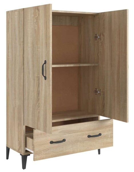 VIDAXL Sonoma Tölgy Fa Magasszekrény - 70x31x115 cm