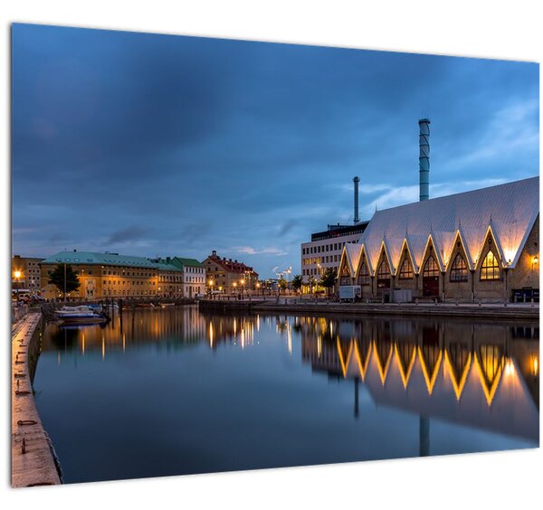 Vízcsatorna képe - Göteborg (70x50 cm)