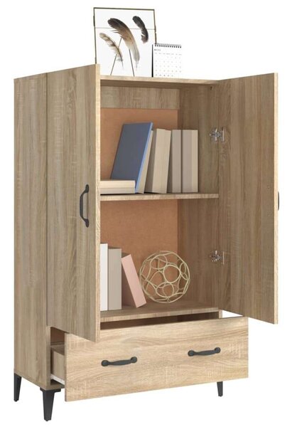 VIDAXL Sonoma Tölgy Fa Magasszekrény - 70x31x115 cm