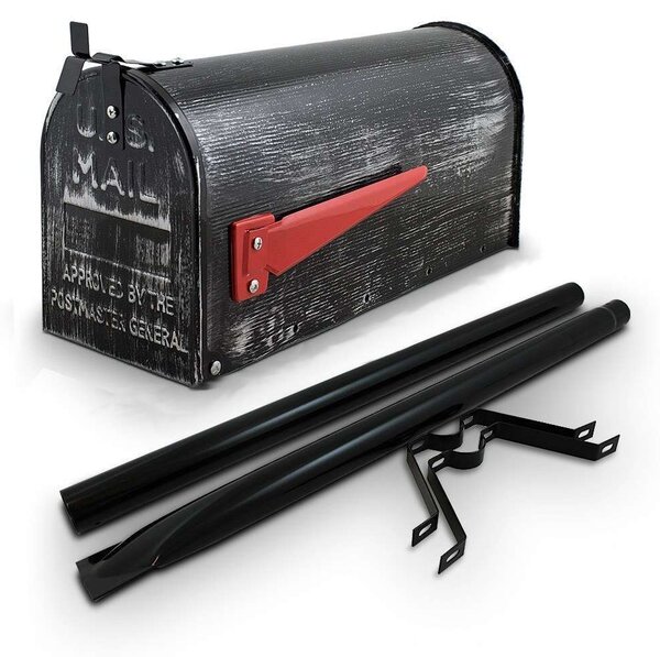 Amerikai stílusú postaláda, jelző zászlóval, 131 cm tartó állvánnyal