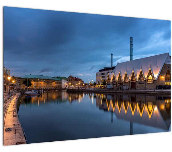 Vízcsatorna képe - Göteborg (90x60 cm)