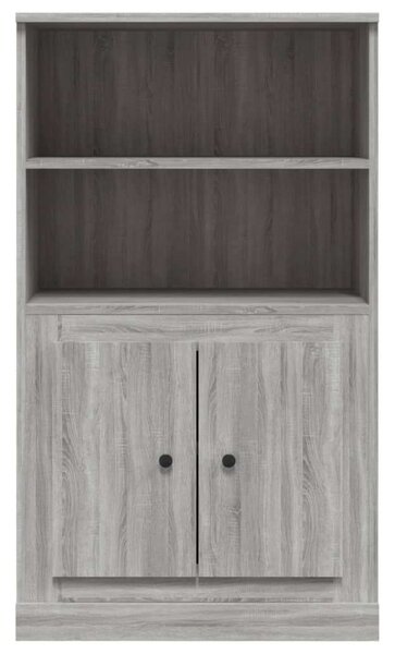 Szürke sonoma szerelt fa magasszekrény 60x35,5x103,5 cm