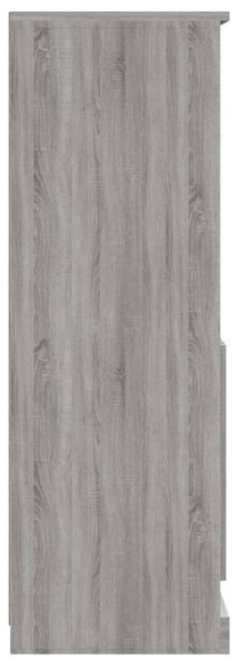 Szürke sonoma szerelt fa magasszekrény 60x35,5x103,5 cm