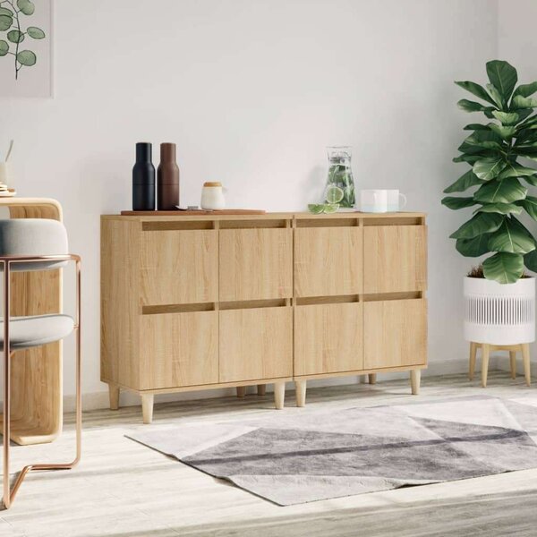 VIDAXL - Tálalóasztal Szett - Sonoma Tölgy - 2 db - 60x35x70 cm