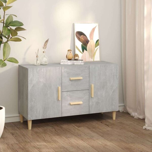 Modern Tálalóasztal - Betonszürke - 100x36x60 cm