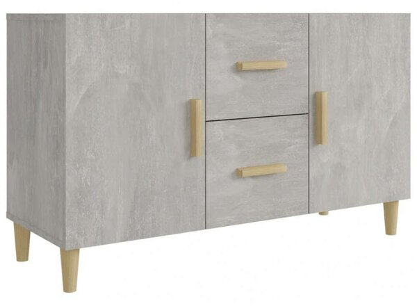 Modern Tálalóasztal - Betonszürke - 100x36x60 cm