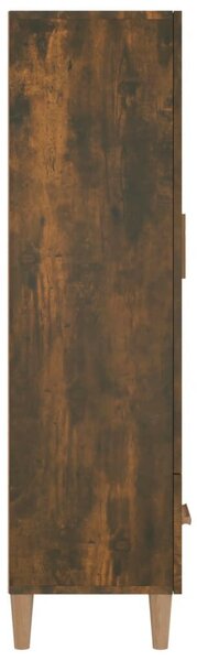 VIDAXL Fa Magasszekrény - Füstös Tölgy - 70x31x115 cm