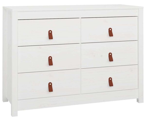 VidaXL fehér tömör fenyőfa kisszekrény 100 x 40 x 72 cm