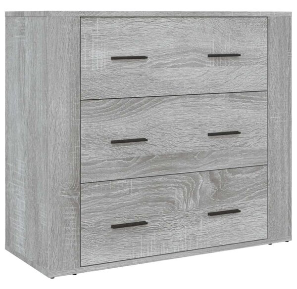 VidaXL Sonoma Szürke Fa Magasszekrény - 80x33x150cm