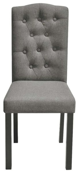 Szürke Szövet Étkezőszék - 6 db - Modern Dizájn