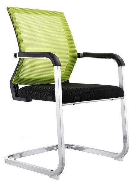 Konferencia szék, zöld/fekete, RIMALA