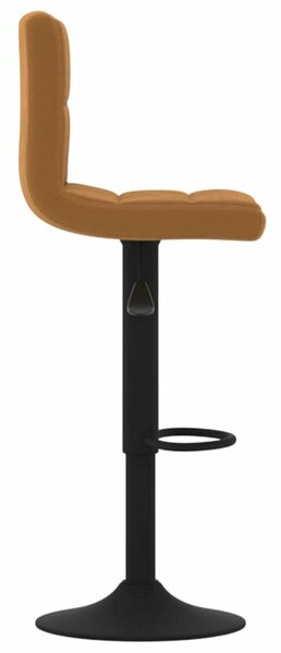 VidaXL Barna Bársony Bárszék - 2 db