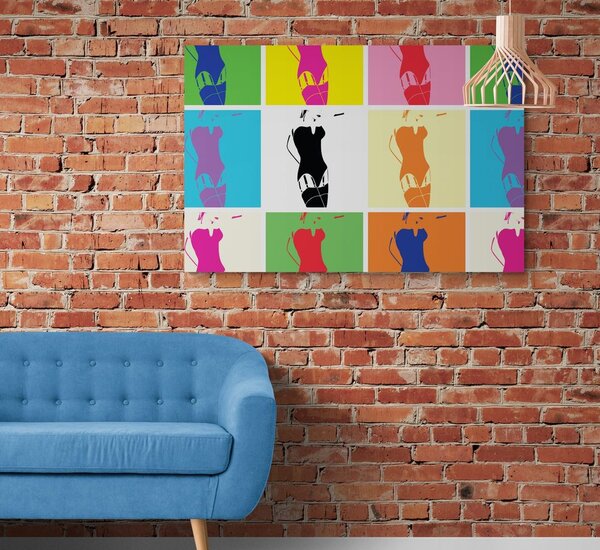Kép pop art egy nő varázsa