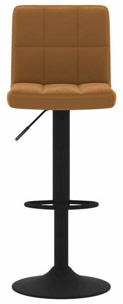 VidaXL Barna Bársony Bárszék - 2 db