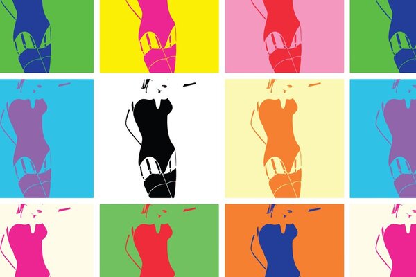 Kép pop art egy nő varázsa