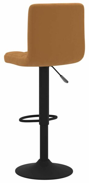 VidaXL Barna Bársony Bárszék - 2 db