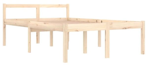 VidaXL Small Double tömör fenyőfa ágy időseknek 120 x 190 cm