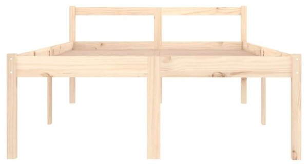 VidaXL Small Double tömör fenyőfa ágy időseknek 120 x 190 cm