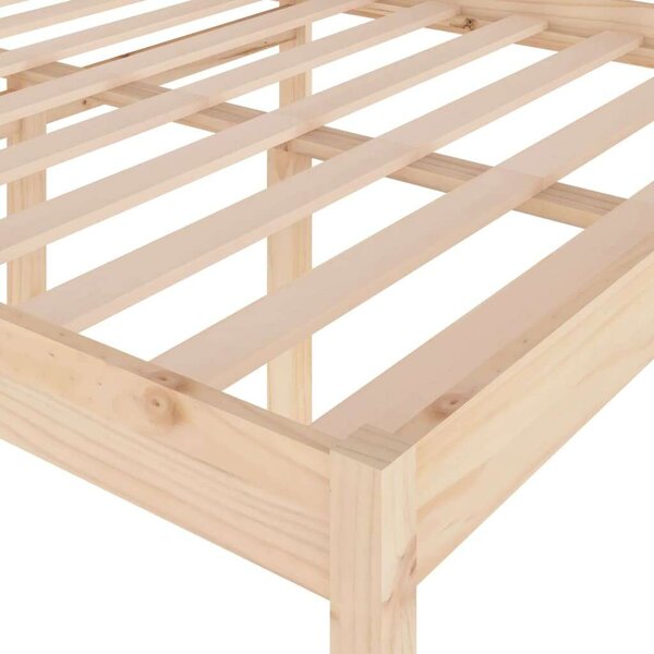VidaXL Small Double tömör fenyőfa ágy időseknek 120 x 190 cm