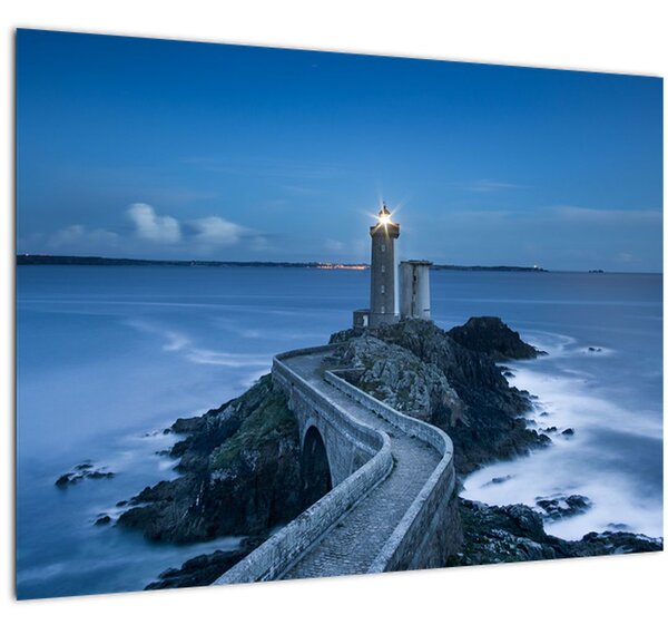 A világítótorony és a tenger képe (70x50 cm)