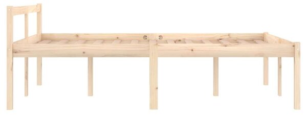 VidaXL Small Double tömör fenyőfa ágy időseknek 120 x 190 cm