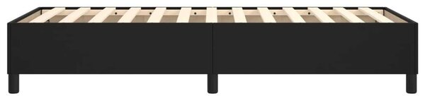 VidaXL fekete műbőr rugós ágykeret 90x200 cm