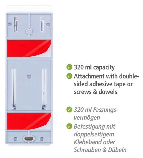 Fehér fali műanyag szappanadagoló 320 ml Istres – Wenko