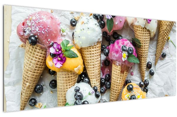 Fagylaltok képe (120x50 cm)