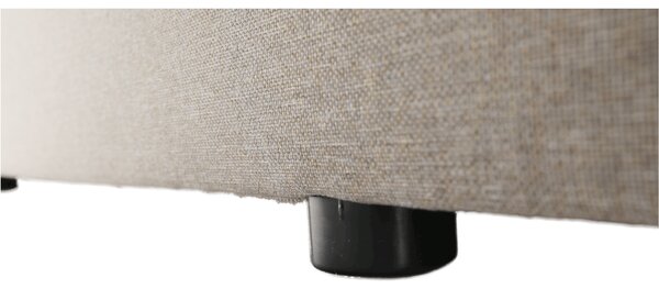 KONDELA Boxspring típusú ágy 120x200, szürkésbarna taupe, FERATA TV KOMFORT