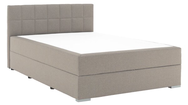 KONDELA Boxspring típusú ágy 120x200, szürkésbarna taupe, FERATA TV KOMFORT