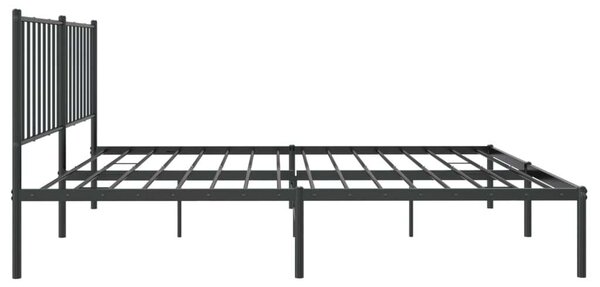 VidaXL Fém Ágykeret Fejtámlával - 140x200 cm