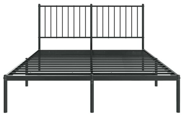 VidaXL Fém Ágykeret Fejtámlával - 140x200 cm