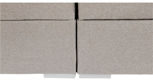 KONDELA Boxspring típusú ágy 160x200, szürkésbarna taupe, FERATA TV KOMFORT