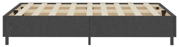 VidaXL sötétszürke rugós szövetágy 120 x 200 cm