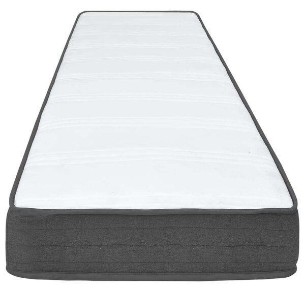 VidaXL sötétszürke rugós szövetágy 100 x 200 cm