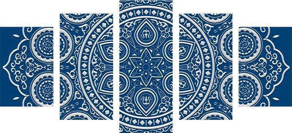 5 részes kép etnikus Mandala