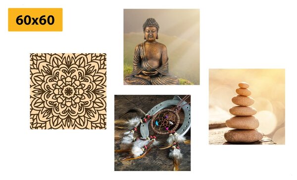 Képszett harmonikus Buddha