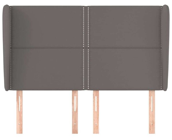 VidaXL Ágyfejtámla - Szürke Műbőr - 147cm