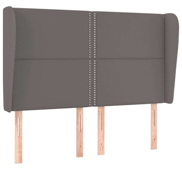 VidaXL Ágyfejtámla - Szürke Műbőr - 147cm