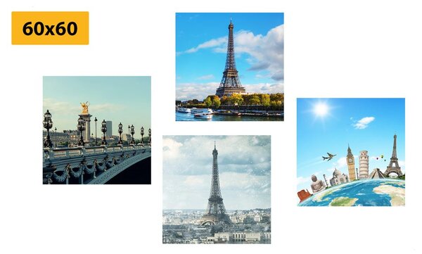 Képszett kilátás a párizsi Eiffel-toronyra
