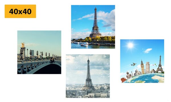 Képszett kilátás a párizsi Eiffel-toronyra