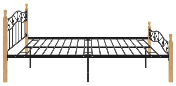 VidaXL Fém-Tölgyfa Ágykeret - 200x200 cm