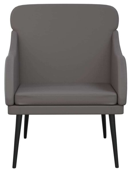 VidaXL szürke műbőr fotel 63 x 76 x 80 cm