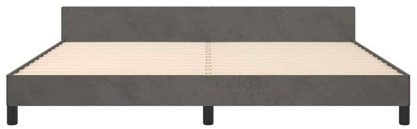 VidaXL Bársony Ágykeret - Fejtámlával - 200x200 cm