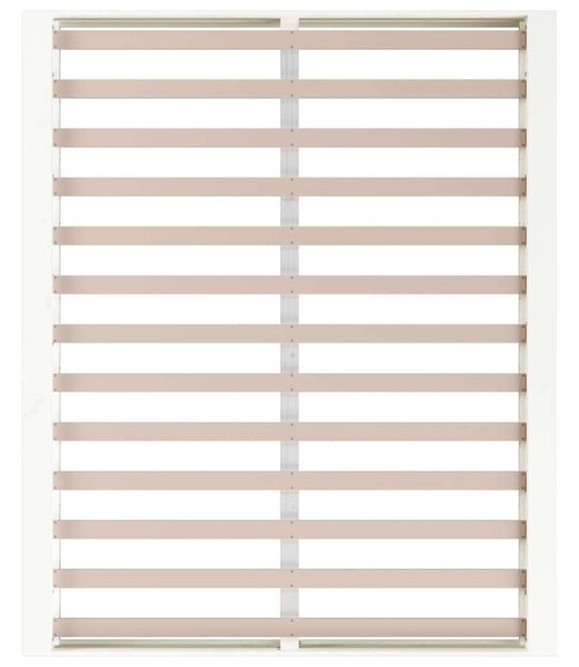 VidaXL Fehér Tömörfa Ágykeret - 160x200 cm