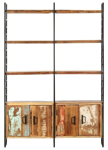 VidaXL Fa Könyvespolc - Ipari Stílus - 124x30x180 cm