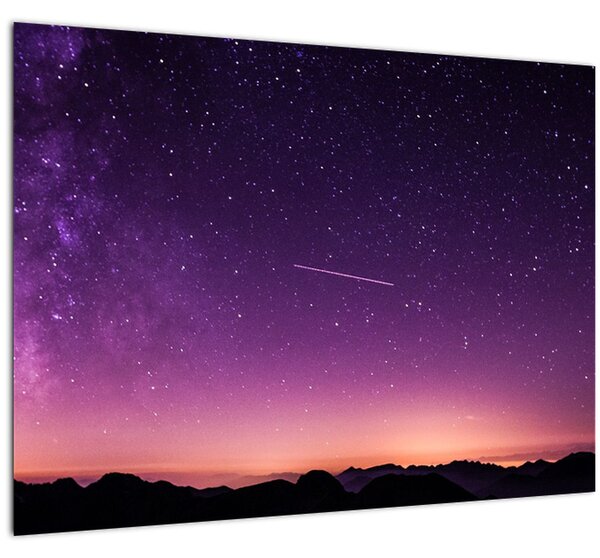Ég képe hullócsillagokkal (70x50 cm)
