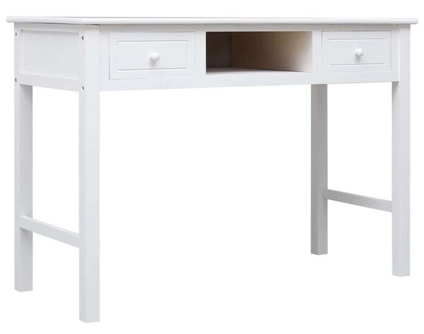 VidaXL fehér fa íróasztal 110 x 45 x 76 cm