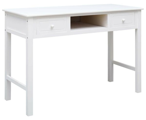 VidaXL fehér fa íróasztal 110 x 45 x 76 cm